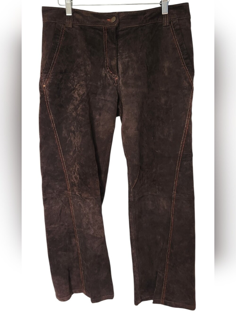 Danier Leather Suede Brown Pants